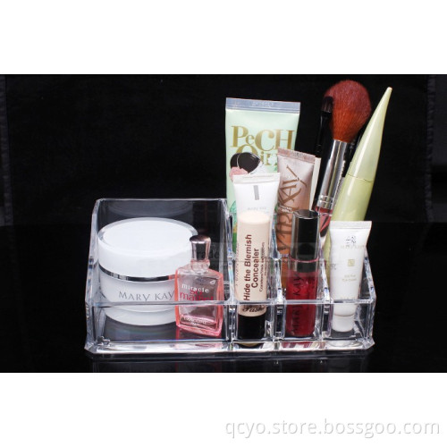 wholesale clear acrylic cosmetic & makeup display organizer with drawer
